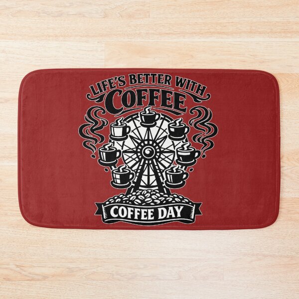 Item preview, Lifes Better With Coffee Day Carnival Ferris Wheel Coffee Lover Gift designed and sold by irfanshikh.