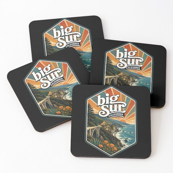 Item preview, Big Sur California Coast United States Retro Vintage designed and sold by TomFrontierArt.