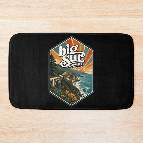 Item preview, Big Sur California Coast United States Retro Vintage designed and sold by TomFrontierArt.