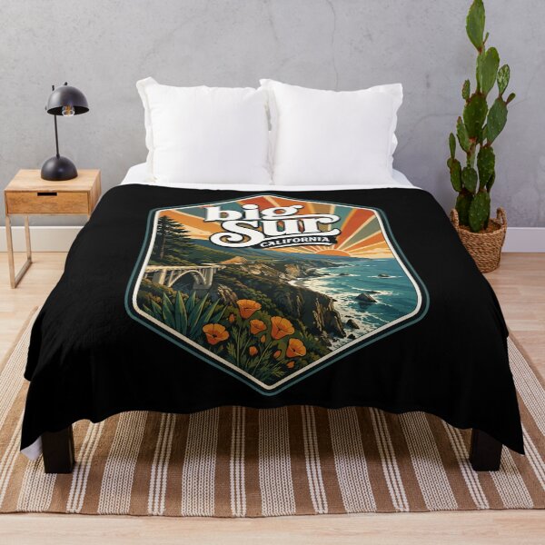 Item preview, Big Sur California Coast United States Retro Vintage designed and sold by TomFrontierArt.