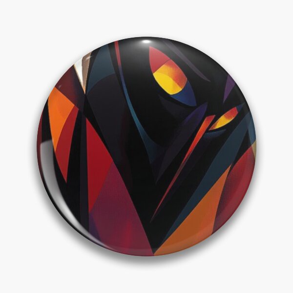 Item preview, Dark Abstract Cubism | Flame Shadow Geometric Art designed and sold by LYAN-STORE.