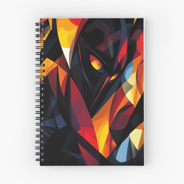 Item preview, Dark Abstract Cubism | Flame Shadow Geometric Art designed and sold by LYAN-STORE.