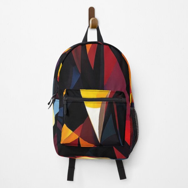 Item preview, Dark Abstract Cubism | Flame Shadow Geometric Art designed and sold by LYAN-STORE.