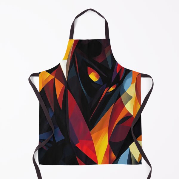 Item preview, Dark Abstract Cubism | Flame Shadow Geometric Art designed and sold by LYAN-STORE.