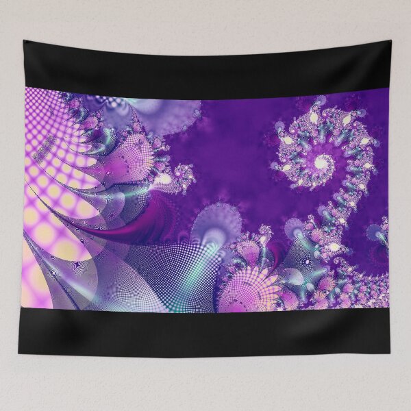 Item preview, Violet Fractal Bloom: The Fan and the Spiral designed and sold by TrezeTreze.
