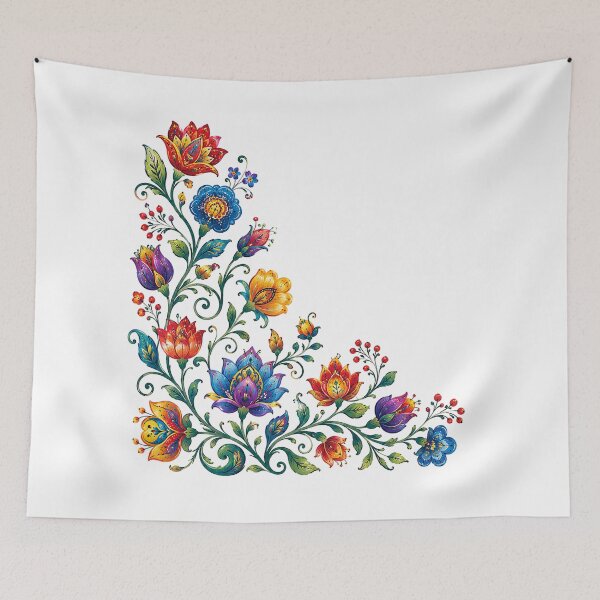 Item preview, Traditional Folk Flowers designed and sold by PetalGarden.