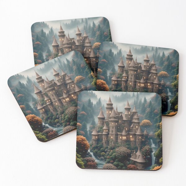Item preview, The Forgotten Waterfall Citadel designed and sold by Vhelir-Art.