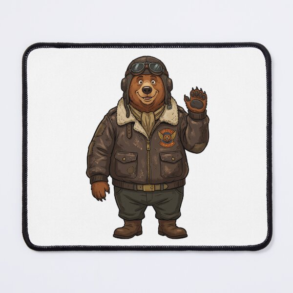 Item preview, Bear Pilot Cartoon designed and sold by Museum Of Non-Existing Art.