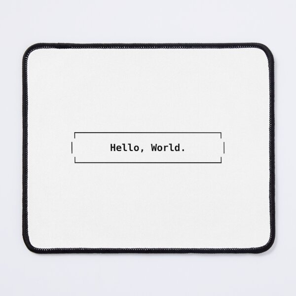 Item preview, Hello, World. | Minimal ASCII Terminal Developer Design designed and sold by merge - wear your code.