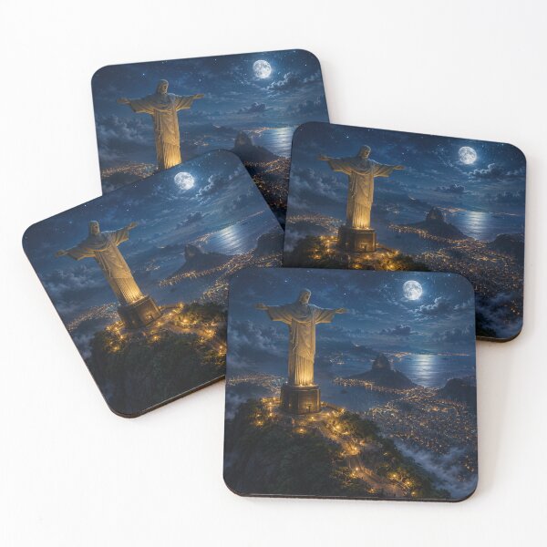 Item preview,  Moonlit Wonders Collection: Christ the Redeemer – Rio de Janeiro, Brazil designed and sold by globetrottergfx.