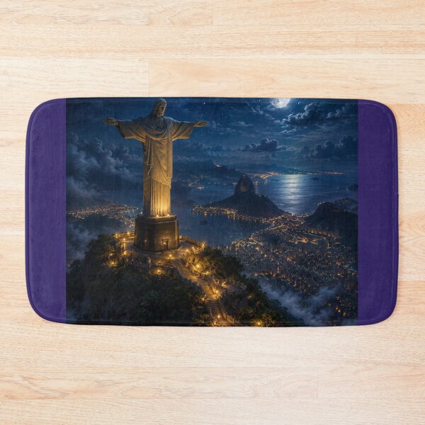 Item preview,  Moonlit Wonders Collection: Christ the Redeemer – Rio de Janeiro, Brazil designed and sold by globetrottergfx.