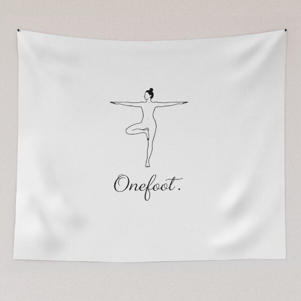 Item preview, Onefoot Adaptive Yoga Tree Pose Amputee Balance Recovery Classic T-Shirt designed and sold by pawsome purrfect.