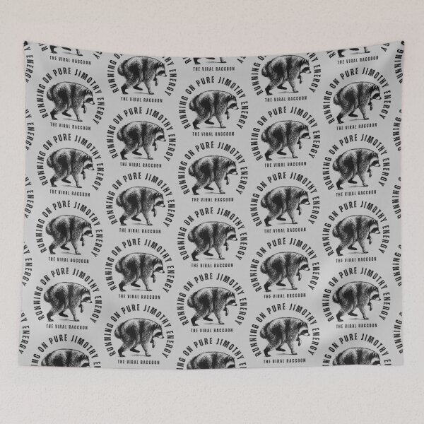 Item preview, Running on Pure Jimothy Energy Funny Raccoon Artwork designed and sold by merchxwear.