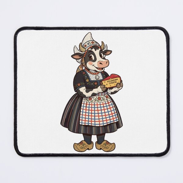 Item preview, Cow Selling Dutch Cheese Cartoon designed and sold by Museum Of Non-Existing Art.