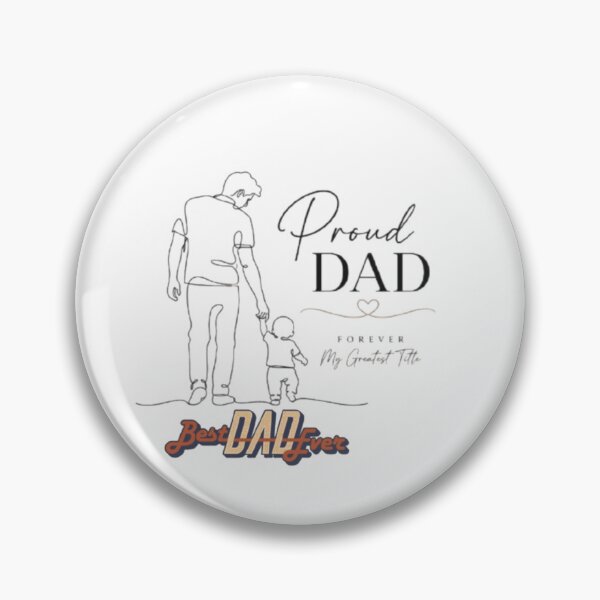 Item preview, Proud Dad Forever My Greatest Title | Best Dad Ever Father's Day Line Art Design | Minimalist Dad & Child Gift | Loving Father Appreciation T-Shirt designed and sold by GloboStyle Design .
