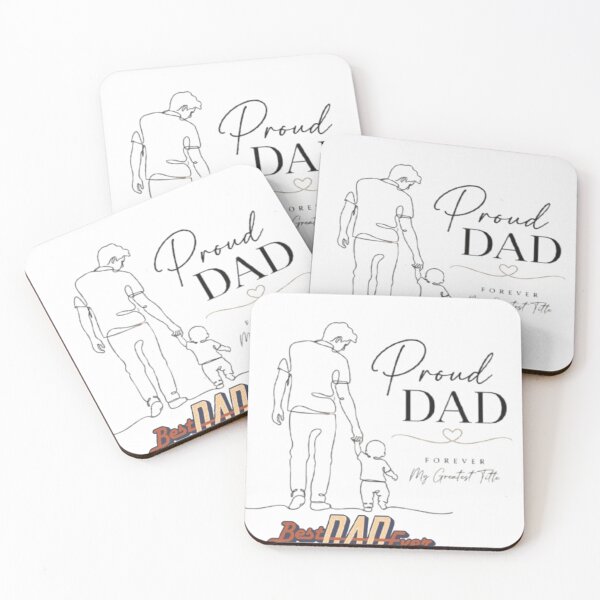 Item preview, Proud Dad Forever My Greatest Title | Best Dad Ever Father's Day Line Art Design | Minimalist Dad & Child Gift | Loving Father Appreciation T-Shirt designed and sold by GloboStyle Design .