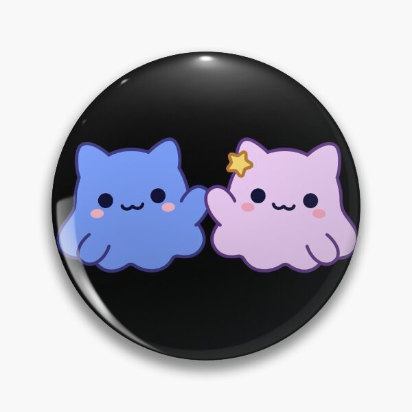 Item preview, Mochi and Litchi Cute Kawaii Cat Blobs designed and sold by MimochiStudio.