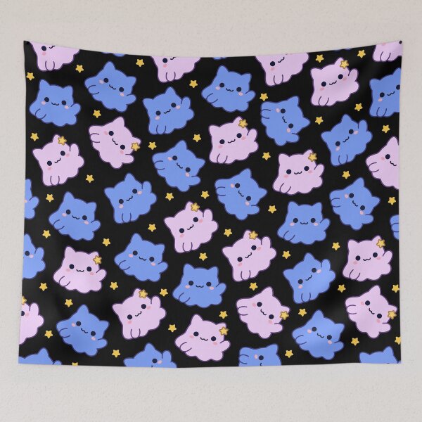 Item preview, Mochi and Litchi Cute Kawaii Cat Blobs designed and sold by MimochiStudio.