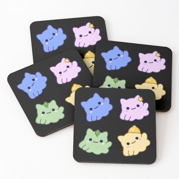 Item preview, Mochi Cute Kawaii Cat Blobs Colors Set  designed and sold by MimochiStudio.