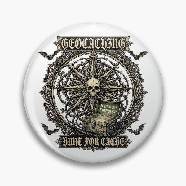 Item preview, Dark t shirt for geocaching goth.  designed and sold by Neurospicy Trolls.