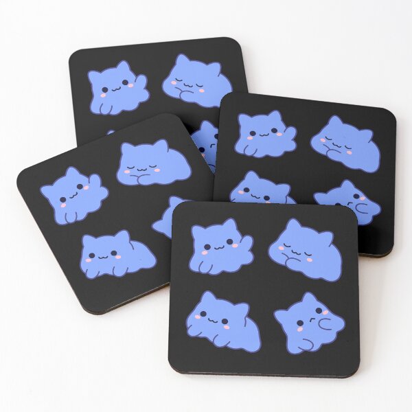 Item preview, Mochi Cute Kawaii Cat Blobs Set designed and sold by MimochiStudio.