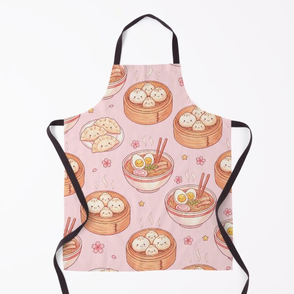 Item preview, Cute Kawaii Asian Comfort Food Pattern | Ramen, Bao & Gyoza Dumplings designed and sold by BeataPrint.