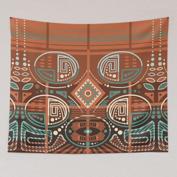 Item preview, Modern Ethnic Geometric Pattern - Tribal Boho Abstract Ornament  designed and sold by Skryp-art.