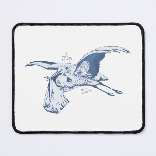 Item preview, Clairo Sling Merch | Motherhood Stork Blue Design designed and sold by restlessroach.