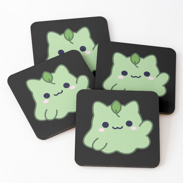Item preview, Matcha Green Cute Kawaii Cat Blob designed and sold by MimochiStudio.