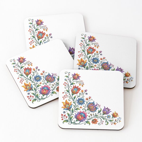 Item preview, Folk Floral Corner designed and sold by PetalGarden.