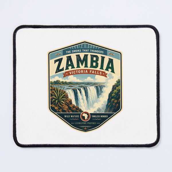Item preview, Zambia Victoria Falls The Smoke That Thunders Wild Waters Timeless Wonder Livingstone Province Travel Africa designed and sold by Simsimah26Parks.