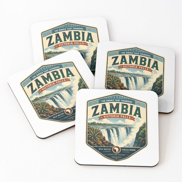 Item preview, Zambia Victoria Falls The Smoke That Thunders Wild Waters Timeless Wonder Livingstone Province Travel Africa designed and sold by Simsimah26Parks.