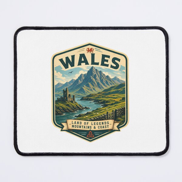 Item preview, Wales Land Of Legends Mountains & Coast Welsh Heritage United Kingdom Travel designed and sold by Simsimah26Parks.