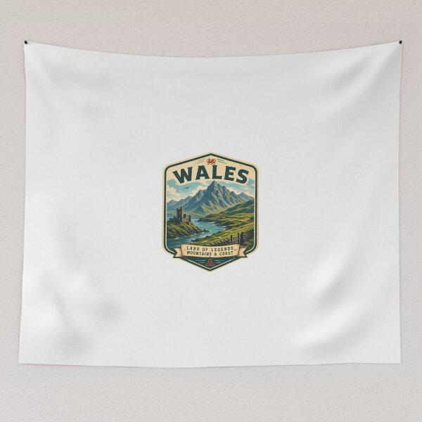 Item preview, Wales Land Of Legends Mountains & Coast Welsh Heritage United Kingdom Travel designed and sold by Simsimah26Parks.