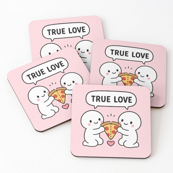 Item preview, True Love Pizza Couple Cute designed and sold by MonkiFlipp.