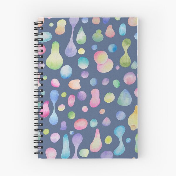 Item preview, Molten Magic! Watercolor Lava Blobs Seamless Pattern in Blue designed and sold by Sukilopi.