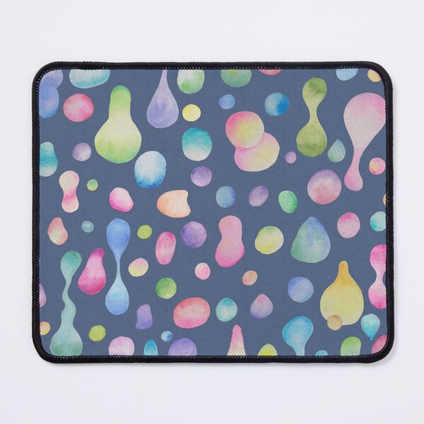 Item preview, Molten Magic! Watercolor Lava Blobs Seamless Pattern in Blue designed and sold by Sukilopi.