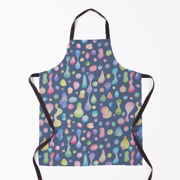 Item preview, Molten Magic! Watercolor Lava Blobs Seamless Pattern in Blue designed and sold by Sukilopi.