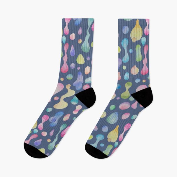 Item preview, Molten Magic! Watercolor Lava Blobs Seamless Pattern in Blue designed and sold by Sukilopi.
