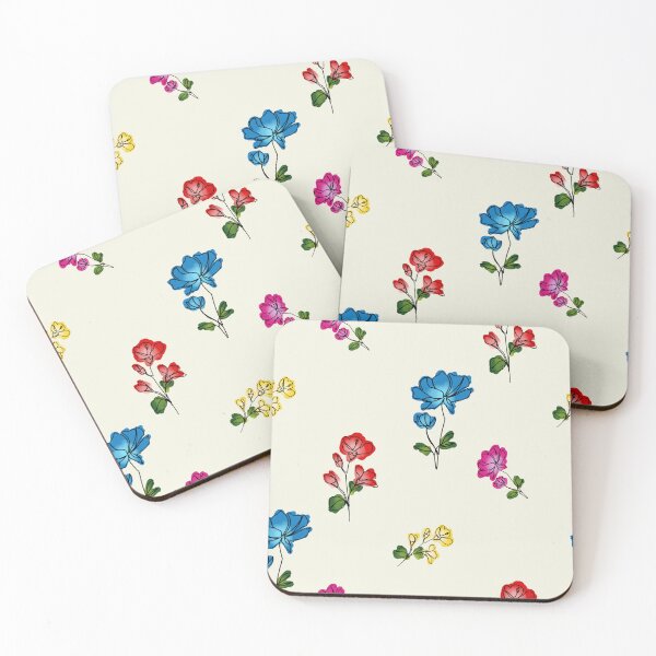 Item preview, One line flower peonies colourful  designed and sold by M.lodhi.