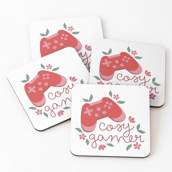 Item preview, Cosy Gamer Red Game Controller with Flowers designed and sold by winterpumpkin.