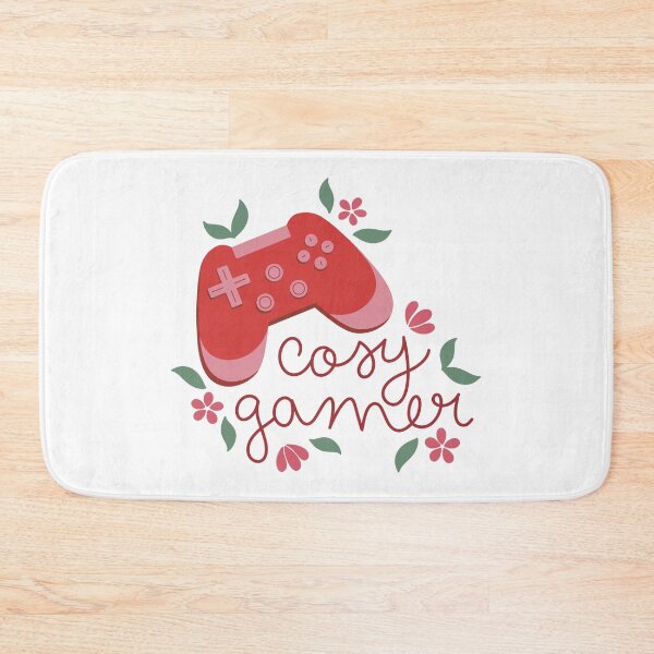 Item preview, Cosy Gamer Red Game Controller with Flowers designed and sold by winterpumpkin.