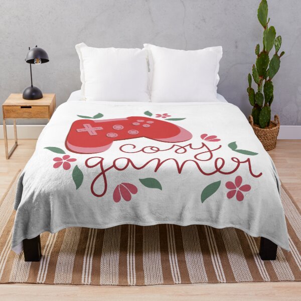 Item preview, Cosy Gamer Red Game Controller with Flowers designed and sold by winterpumpkin.