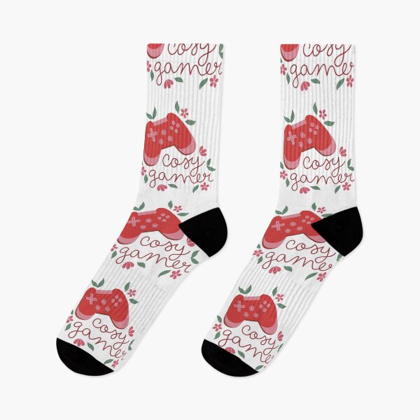 Item preview, Cosy Gamer Red Game Controller with Flowers designed and sold by winterpumpkin.
