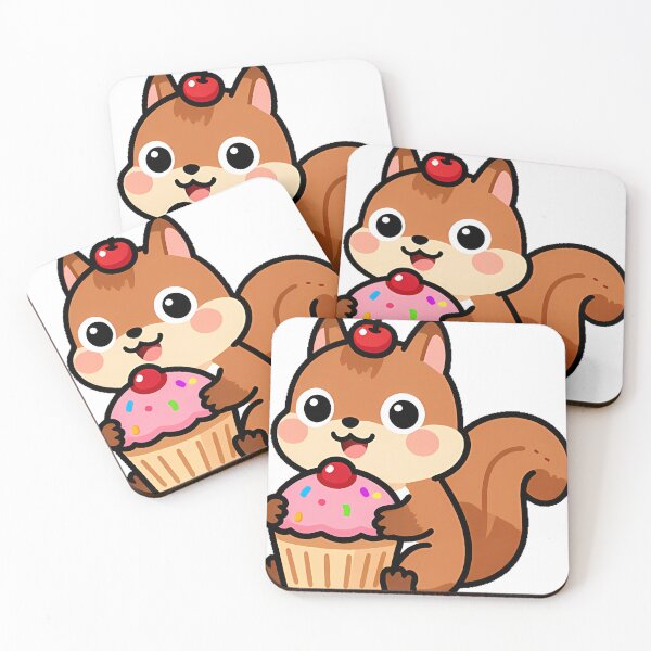 Item preview, Squirrel Cupcake Icon designed and sold by pumsquare.