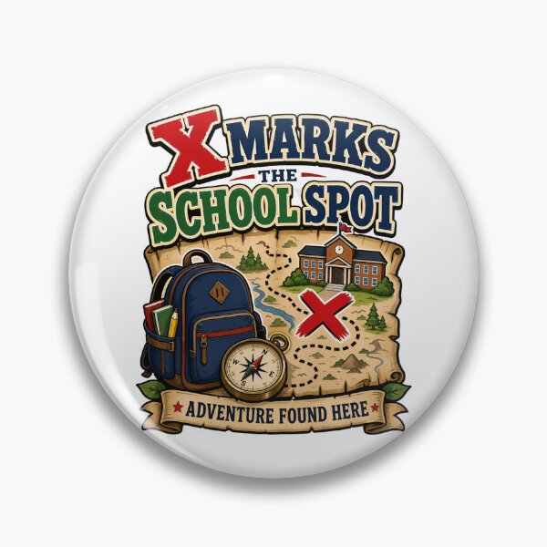 Item preview, Back to School – X Marks the School Spot designed and sold by Fenay Designs.