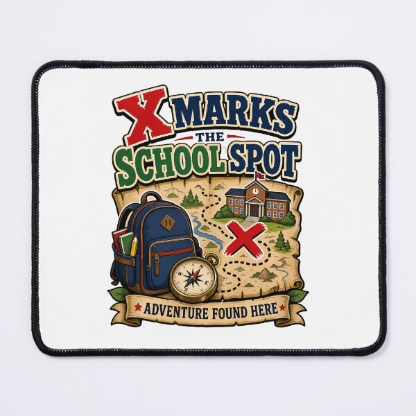 Item preview, Back to School – X Marks the School Spot designed and sold by Fenay Designs.