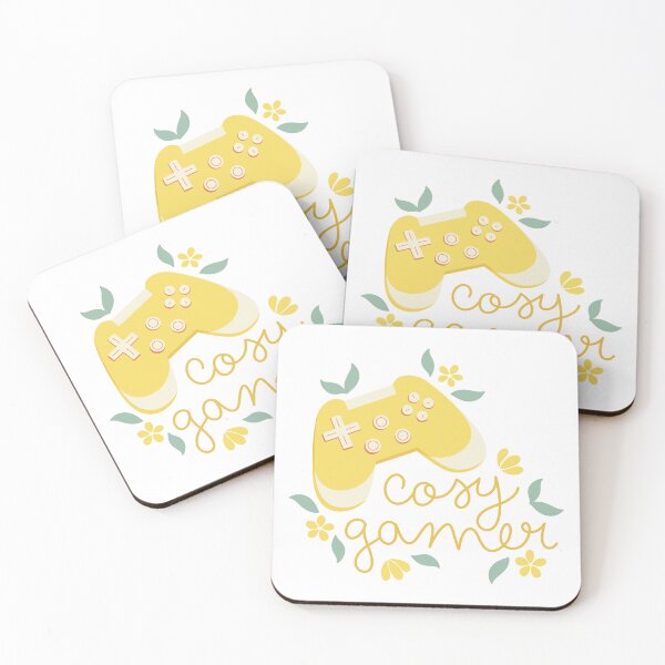 Item preview, Cosy Gamer Yellow Game Controller with Flowers designed and sold by winterpumpkin.