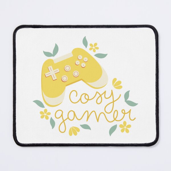 Item preview, Cosy Gamer Yellow Game Controller with Flowers designed and sold by winterpumpkin.