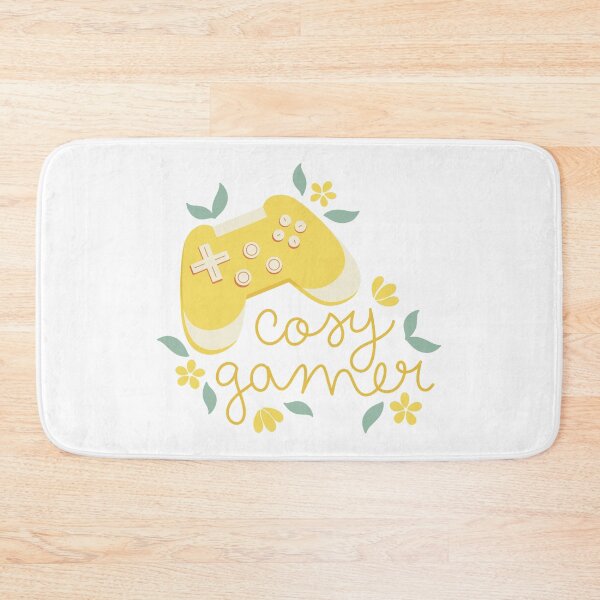 Item preview, Cosy Gamer Yellow Game Controller with Flowers designed and sold by winterpumpkin.
